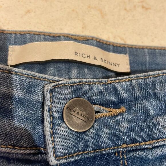 Rich & Skinny Malibu denim shorts SZ 27 - Picture 2 of 6